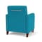 Lesro Siena Lounge Reception Guest Chair w/ Front Casters, 27 in W 29.5 in L 32.5 in H SN1101 - alternate 2